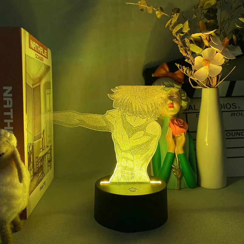 Ночник Killua с 3D иллюзией в стиле ретро, лазерная гравировка, акриловое освещение вверх, украшение для манги, для комнаты Otaku, аниме
Ночник Killua с 3D иллюзией в стиле ретро, лазерная гравировка, акриловое освещение вверх, украшение для манги, для комнаты Otaku, аниме