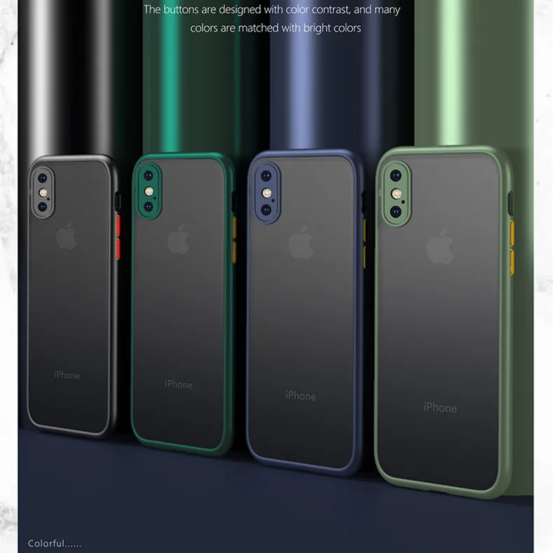 FREE SHIPPING Luxury Clear Matte IPhone Case JKP4344