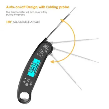 Digital Thermometer G-Sensor Instant Read Kitchen Cooking BBQ Grill Meat Oven Instant Read Digital Food Thermometer With Magnet
Digital Thermometer G-Sensor Instant Read Kitchen Cooking BBQ Grill Meat Oven Instant Read Digital Food Thermometer With Magnet
