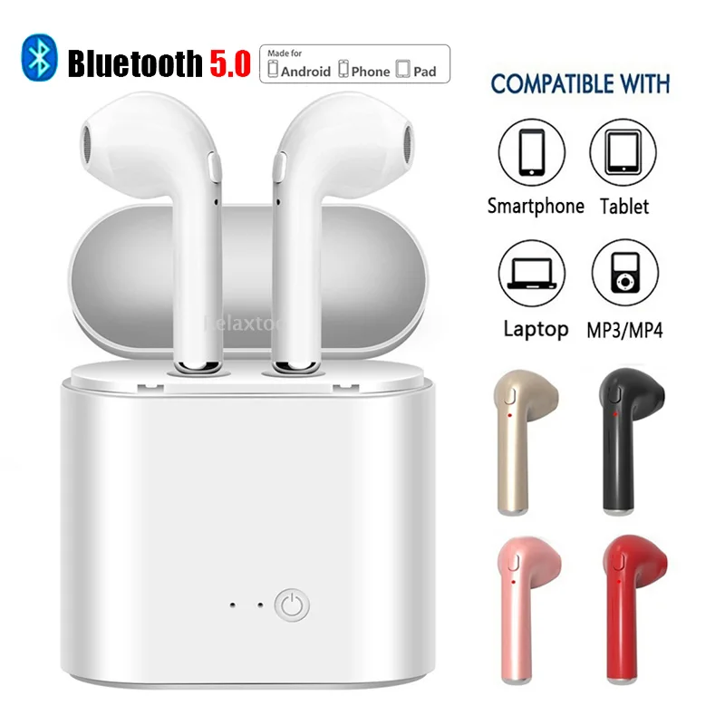 V5.0 Wireless Bluetooth Earphone TWS I7 Earphones Pair In-Ear Music Earbuds Set For Apple iPhone 6 7 Samsung Xiaomi Sony Huawei
V5.0 Wireless Bluetooth Earphone TWS I7 Earphones Pair In-Ear Music Earbuds Set For Apple iPhone 6 7 Samsung Xiaomi Sony Huawei