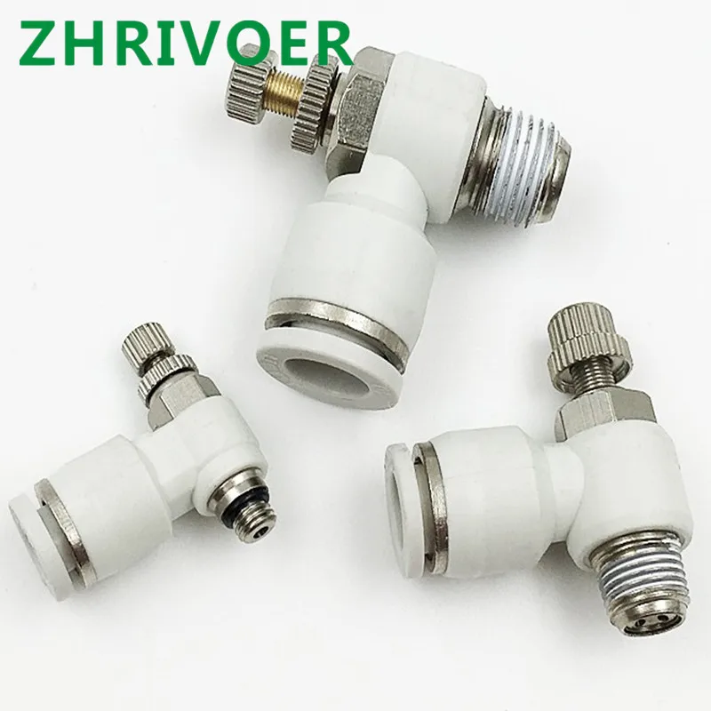Male Thread Push to connect Fitting Elbow Pneumatic Speed Flow Controller Fittings White 4-12mm Tube - M5 1/8" 1/4" 3/8" 1/2"
Male Thread Push to connect Fitting Elbow Pneumatic Speed Flow Controller Fittings White 4-12mm Tube - M5 1/8" 1/4" 3/8" 1/2"