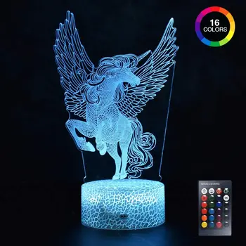 3W night light 3D horse lamp 16 color changing wireless remote control Table Desk Lamp Xmas Decoration Lovely Gifts For Kids
3W night light 3D horse lamp 16 color changing wireless remote control Table Desk Lamp Xmas Decoration Lovely Gifts For Kids
