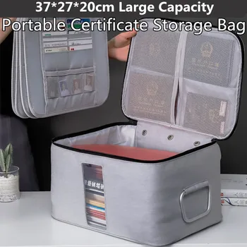 Portable Certificate Storage Bag with Metal Handle 37*27*20cm Office Files/Document Organizer Holder with Coded Lock Supplies
Portable Certificate Storage Bag with Metal Handle 37*27*20cm Office Files/Document Organizer Holder with Coded Lock Supplies