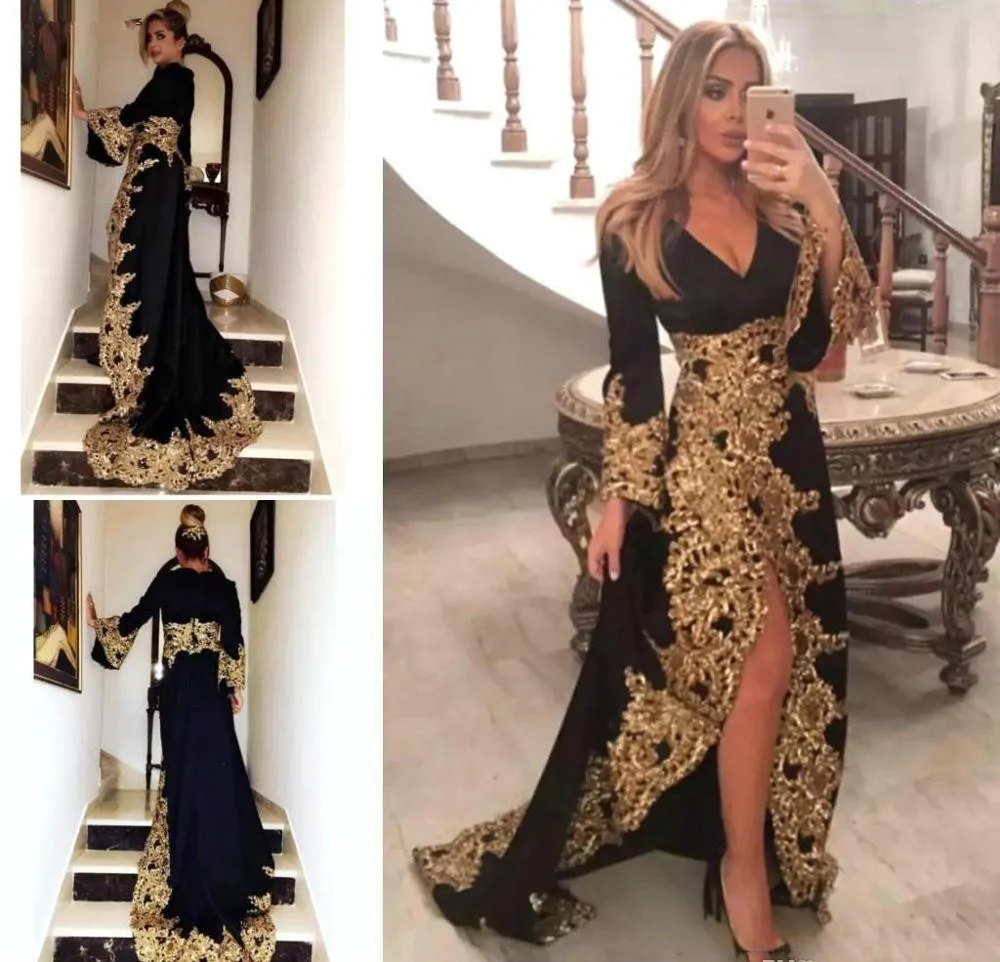 Блестящее Золотое кружевное вечернее платье черные сексуальные платья 2020 с