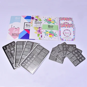 Beauty BigBang 8-10 PCS Nail Stamping Plate Set Geometry Striped Cute Candy Cake Design Stainless Steel Art Template Stamp Tools
Beauty BigBang 8-10 PCS Nail Stamping Plate Set Geometry Striped Cute Candy Cake Design Stainless Steel Art Template Stamp Tools