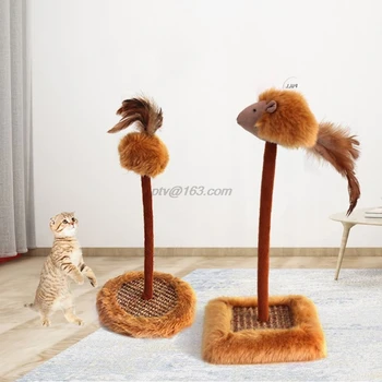 Interactive Cat Toy Springs Teaser Kitty Squeaky Feather Mouse Ball Game Activity Cat Scratcher Sisal Scractch Board
Interactive Cat Toy Springs Teaser Kitty Squeaky Feather Mouse Ball Game Activity Cat Scratcher Sisal Scractch Board
