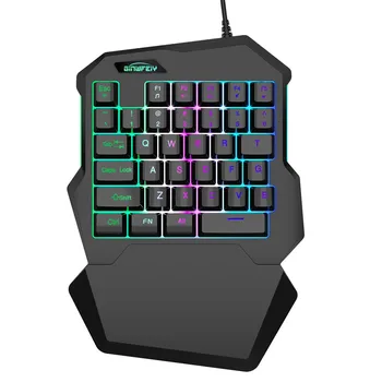 ZGPAX gaming keyboard ergonomic mini keyboard Single Handed backlit 35 Keys Mini USB Wired game keyboard for desktop laptop
ZGPAX gaming keyboard ergonomic mini keyboard Single Handed backlit 35 Keys Mini USB Wired game keyboard for desktop laptop