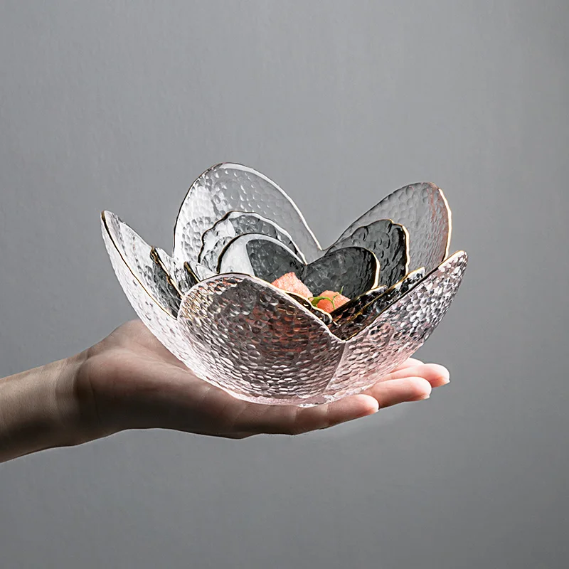 Japanese-style Phnom Penh glass bowl cherry blossom hammer pattern transparent heat-resistant fruit salad sauce dish YHJ112205
Japanese-style Phnom Penh glass bowl cherry blossom hammer pattern transparent heat-resistant fruit salad sauce dish YHJ112205