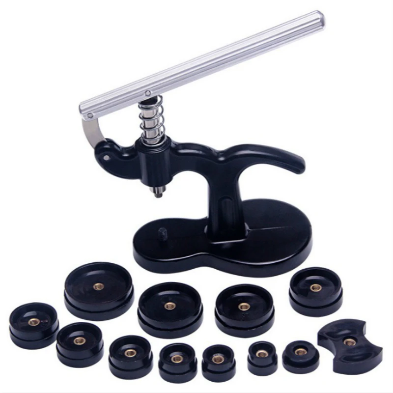 Watch Press Set, Back Case Cover Press Closer Watchmaker Presser Remover Holder Repair Tool With 12x Dies Black
Watch Press Set, Back Case Cover Press Closer Watchmaker Presser Remover Holder Repair Tool With 12x Dies Black