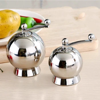 Stainless Steel Manual Spherical Salt Pepper Mill Grinder Portable Mill Seasoning Muller Kitchen Tools Spice Sauce Pepper Mill
Stainless Steel Manual Spherical Salt Pepper Mill Grinder Portable Mill Seasoning Muller Kitchen Tools Spice Sauce Pepper Mill
