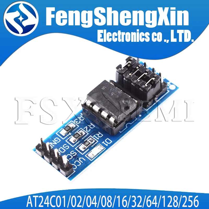 Модуль памяти EEPROM I2C интерфейс AT24C01 AT24C02 AT24C04 AT24C08 AT24C16 AT24C32 AT24C64 AT24C128 AT24C256 |