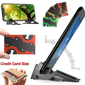 Adjustable Foldable Portable Phone Holder Card Type Universal Pocket Support Convenient Home Tripod Rotation Stable Stand P O9A6
Adjustable Foldable Portable Phone Holder Card Type Universal Pocket Support Convenient Home Tripod Rotation Stable Stand P O9A6