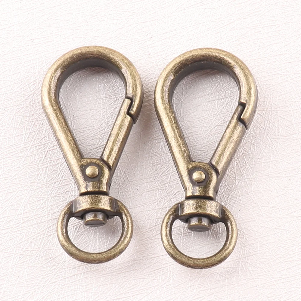 10 pcs Swivel hook antique bronze DIY Craft Outdoor Backpack Bag Parts Metal Trigger Lobster Clasp Snap Hook Key Chain cord
10 pcs Swivel hook antique bronze DIY Craft Outdoor Backpack Bag Parts Metal Trigger Lobster Clasp Snap Hook Key Chain cord