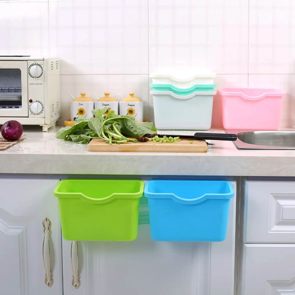 1 шт. кухонная стойка для хранения Многофункциональная Пластиковая мусорная