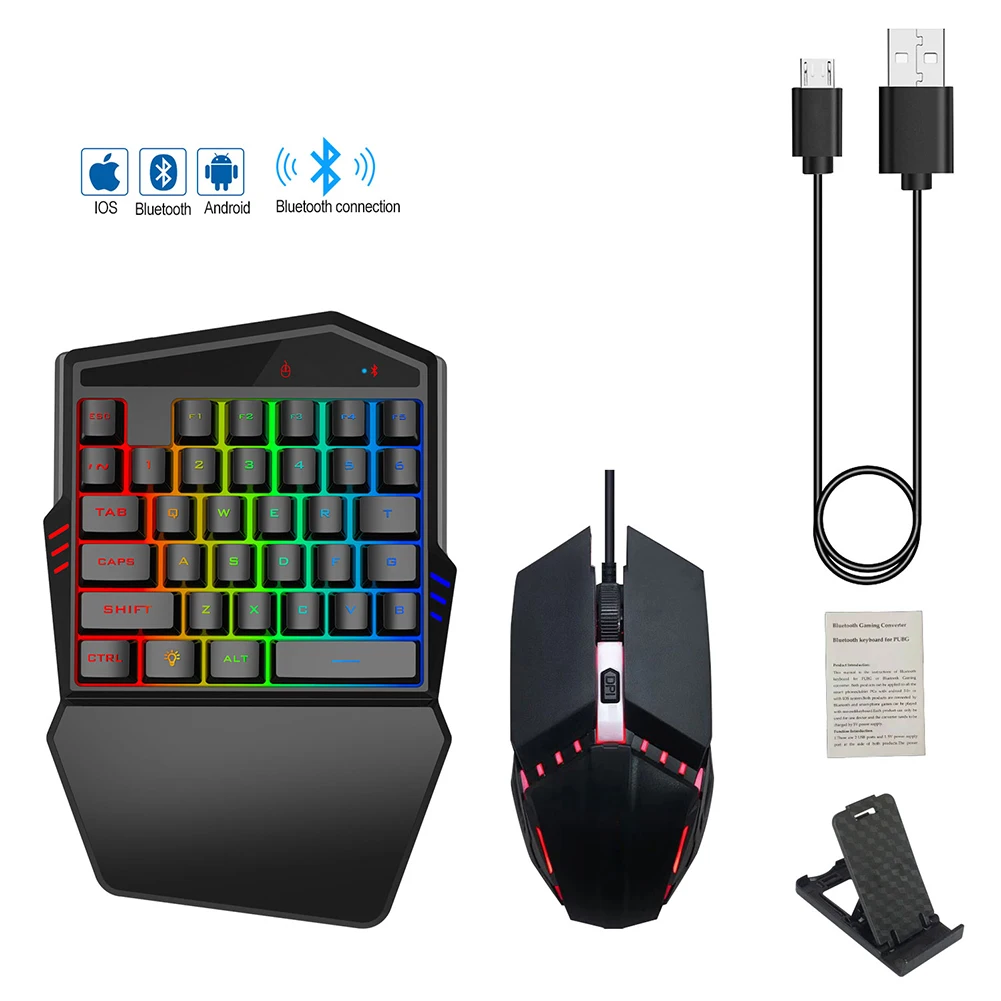 PUBG Mobile Gamepad Controller Gaming Keyboard Mouse Converter For Android ios Phone Bluetooth 4.2 Adapter
PUBG Mobile Gamepad Controller Gaming Keyboard Mouse Converter For Android ios Phone Bluetooth 4.2 Adapter