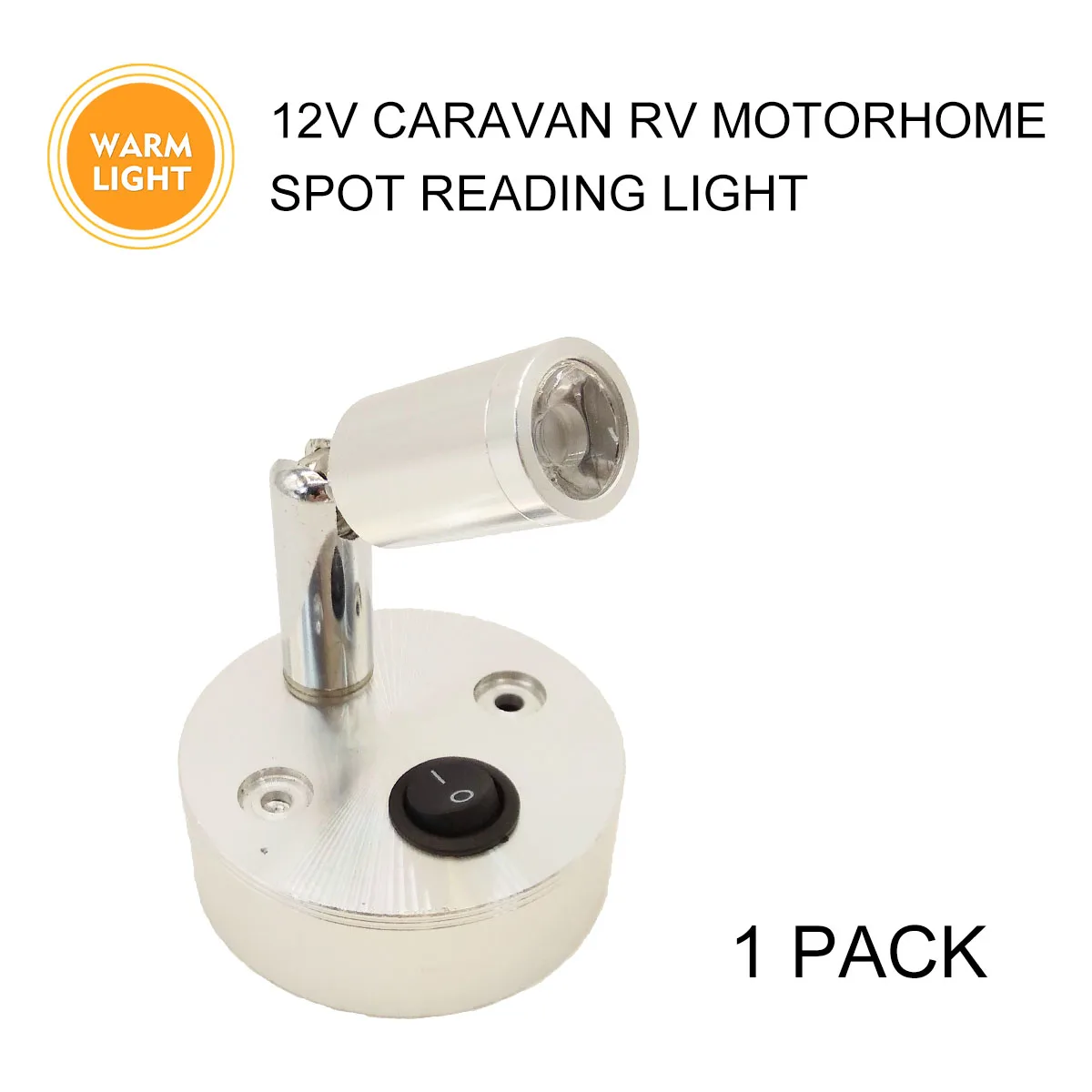 1 pcs Adjustable Boat Warm Spot Reading Light 12V LED Lamp Motorhome Reading Warm Light Caravan Accessories
1 pcs Adjustable Boat Warm Spot Reading Light 12V LED Lamp Motorhome Reading Warm Light Caravan Accessories