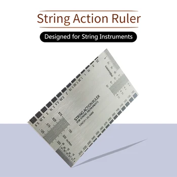 String Action Ruler Accessories Folk Classical Electric Baroque Guitar Bass Pitch Luthier Measuring Tool for String Instrument
String Action Ruler Accessories Folk Classical Electric Baroque Guitar Bass Pitch Luthier Measuring Tool for String Instrument