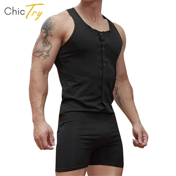 Men Rompers Nightwear Short Jumpsuits Casual Comfortable Leisure Sleepwear Casual Solid Color Button Sports Tank Tops Bodysuits 
Men Rompers Nightwear Short Jumpsuits Casual Comfortable Leisure Sleepwear Casual Solid Color Button Sports Tank Tops Bodysuits