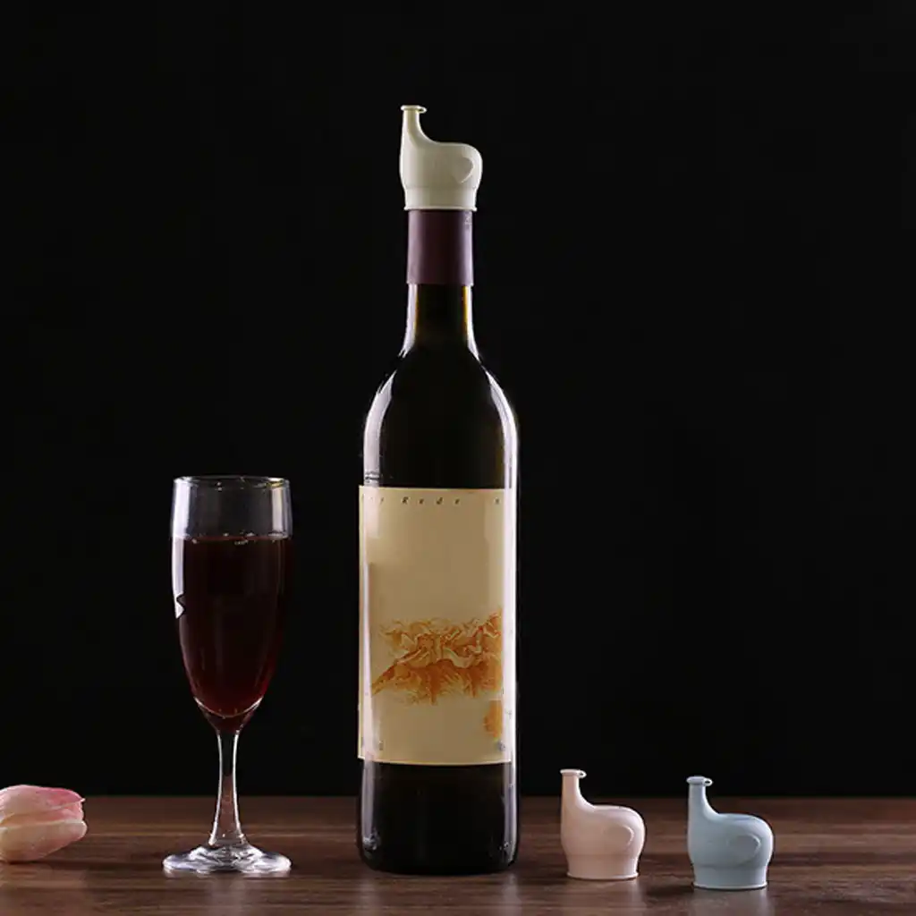 design silicone wine bottle stopper bottle wedding gift wine