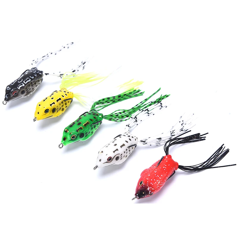 ANYFISH POWER FROG soft fishing lure 3.7cm/6.2g 4.2cm/7.5g Double Hooks 2 models Artificial Bait Ray Frog topwater fishing