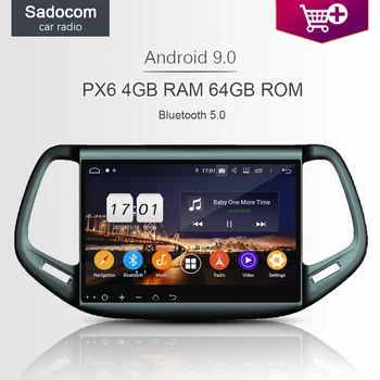 PX6 10.1" DSP TDA7851 Android 9.0 4GB+64GB+8 core Car DVD Player GPS Glonass autoradio Bluetooth 5.0 For Jeep Compass 2016 2017 
PX6 10.1" DSP TDA7851 Android 9.0 4GB+64GB+8 core Car DVD Player GPS Glonass autoradio Bluetooth 5.0 For Jeep Compass 2016 2017