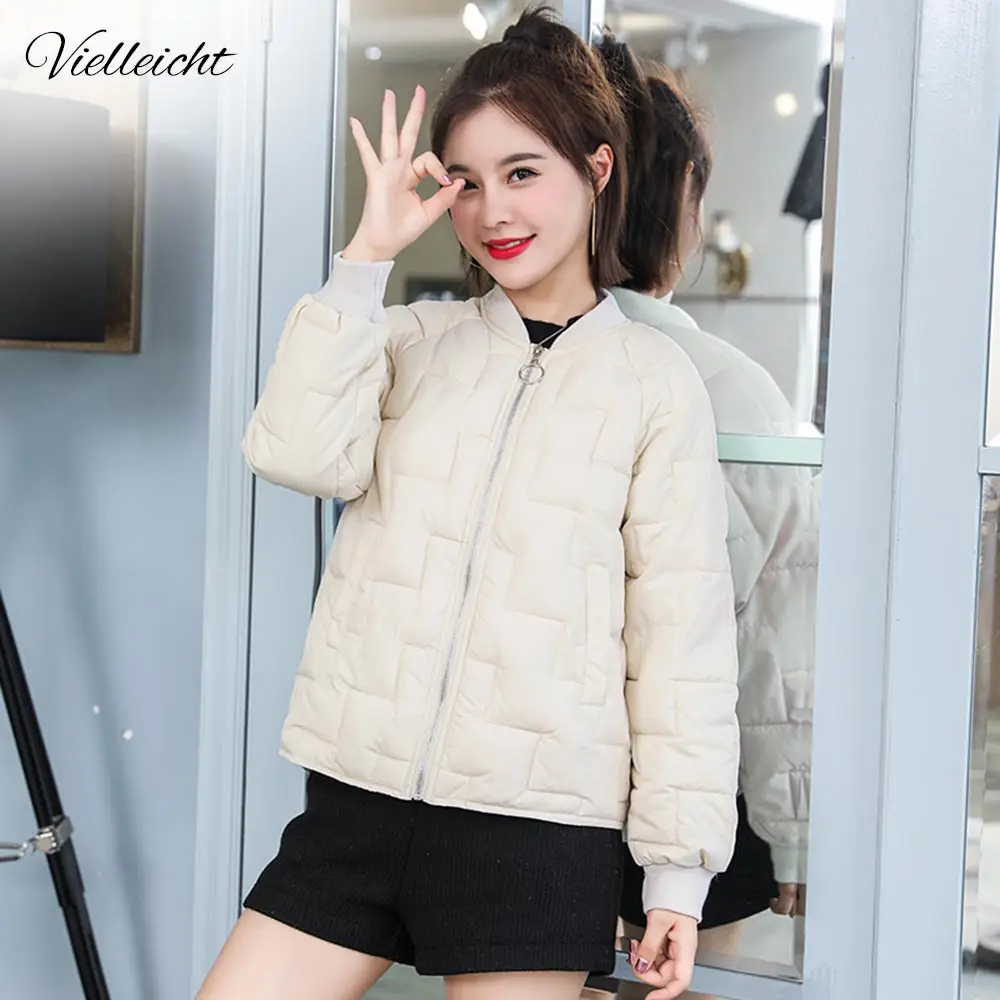Vielleicht 2019 New Autumn Winter Jacket Women Stand Collar Short Quilted Parka Coat Female Baseball Winter Jacket Coat Women
Vielleicht 2019 New Autumn Winter Jacket Women Stand Collar Short Quilted Parka Coat Female Baseball Winter Jacket Coat Women