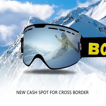 Ski Goggles Mask Adjustable Double layer Snowboard Goggles with Anti-fog UV Protection Winter Snow Sports for Unisex Adults
Ski Goggles Mask Adjustable Double layer Snowboard Goggles with Anti-fog UV Protection Winter Snow Sports for Unisex Adults