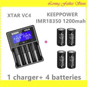 4 pcs Keeppower IMR 18350 1200mah rechargeable batteries and 1 pcs XTAR VC4 lithium 4 slots orginal battery charger
4 pcs Keeppower IMR 18350 1200mah rechargeable batteries and 1 pcs XTAR VC4 lithium 4 slots orginal battery charger