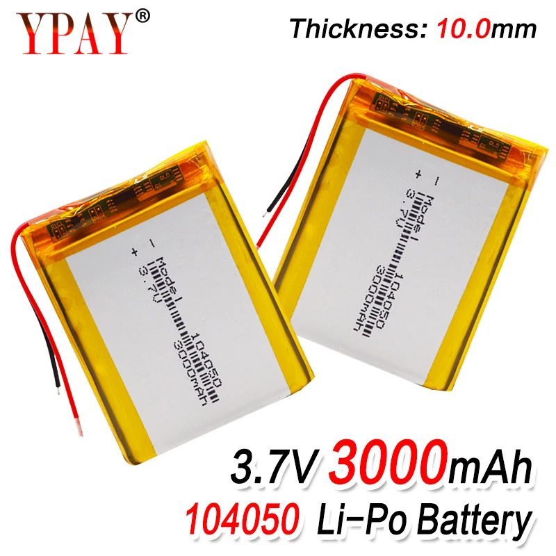 Аккумуляторная батарея 2/4 Li-ion Polymer Po 3 7 В 3000 мА · ч 1/104050 шт. батареи для солнечной