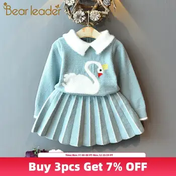 Bear Leader Winter Girls Clothes Set New Baby Sweater Set Swan Printed Pink Blue 2pcs Fall Girl Clothing Set Children Costume
Bear Leader Winter Girls Clothes Set New Baby Sweater Set Swan Printed Pink Blue 2pcs Fall Girl Clothing Set Children Costume