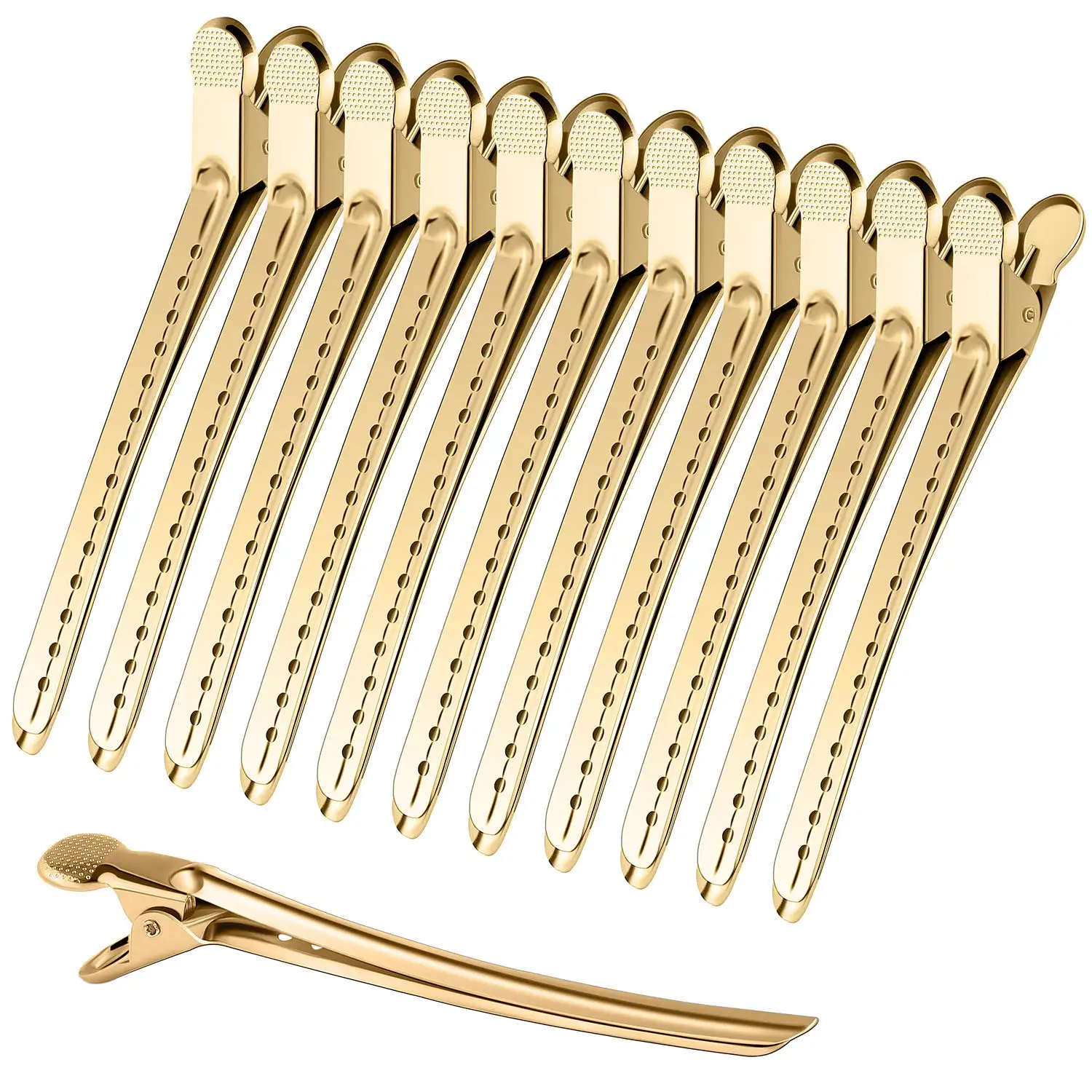 12PCS Crocodile Leather Hairpins Duck Bill Hairpins Rust-proof Metal Hairpin With Holes For Curly Hair Partition Clip Accessorie
12PCS Crocodile Leather Hairpins Duck Bill Hairpins Rust-proof Metal Hairpin With Holes For Curly Hair Partition Clip Accessorie