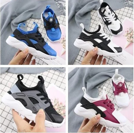 

kids Huarache Running Shoes black blue White Huraches Zapatos Ultra Breathe Children boy toddler Trainers Hurache Sneakers