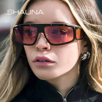 SHAUNA Retro Goggle Sunglasses Men Brand Designer Fashion Women Rectangle Sun Glasses
SHAUNA Retro Goggle Sunglasses Men Brand Designer Fashion Women Rectangle Sun Glasses
