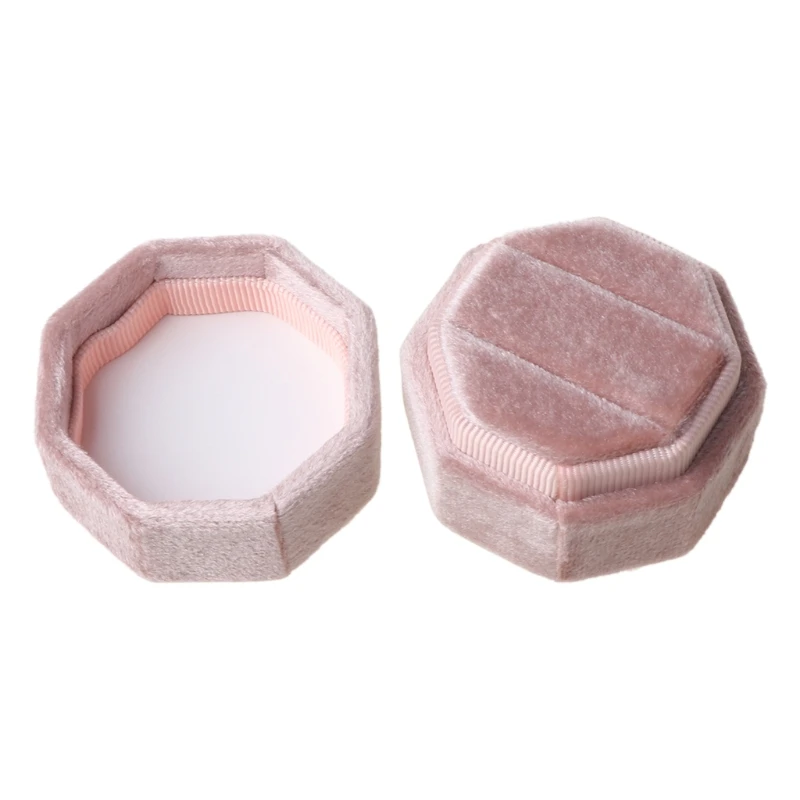 Velvet Double Ring Box Octagon Wedding Ceremony Ring Box with Detachable Lid N0HE
Velvet Double Ring Box Octagon Wedding Ceremony Ring Box with Detachable Lid N0HE