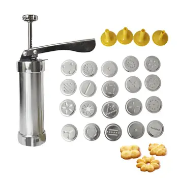 Manual Biscuit Maker Cookie Press Stainless Steel Icing Piping Nozzle Tips Cookies Molds Kitchen Machine Dessert Decoration
Manual Biscuit Maker Cookie Press Stainless Steel Icing Piping Nozzle Tips Cookies Molds Kitchen Machine Dessert Decoration