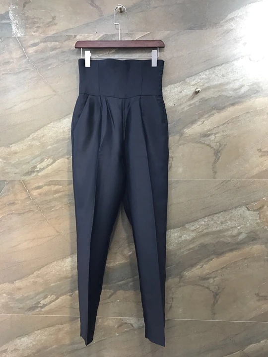 Early Autumn 2019 New Girl High Waist Pure Colored Decorative Baitie Trousers and Leisure Pants 904
Early Autumn 2019 New Girl High Waist Pure Colored Decorative Baitie Trousers and Leisure Pants 904