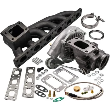 T3/T4 T04E V-BAND Turbocharger 63 A/R + Cast Iron Extractor Manifold for BMW E36 E46 E39 +Turbo Bradied Oil Feed Inlien Line Kit
T3/T4 T04E V-BAND Turbocharger 63 A/R + Cast Iron Extractor Manifold for BMW E36 E46 E39 +Turbo Bradied Oil Feed Inlien Line Kit