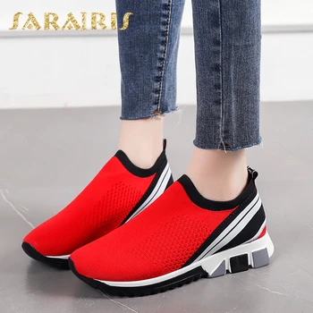 SaraIris 2020 New Design Large Size 43 Women Shoes Round Toe Med Heels Mixed Colors Summer Casual Stretch Fabric Woman Shoes
SaraIris 2020 New Design Large Size 43 Women Shoes Round Toe Med Heels Mixed Colors Summer Casual Stretch Fabric Woman Shoes