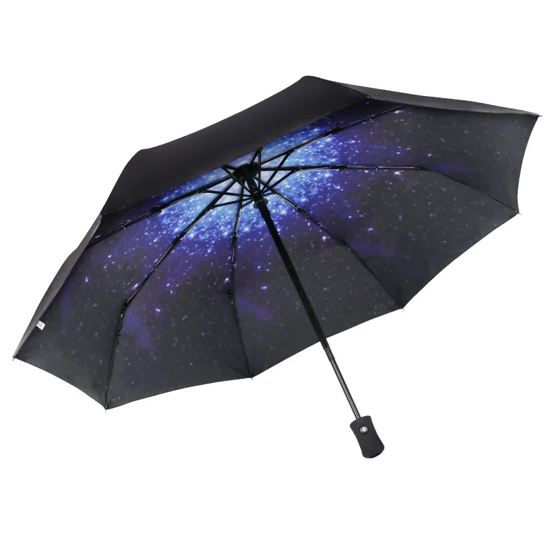 Automatic Umbrella Anti-UV Sun Rain Umbrella Windproof Teflon Large Light Folding Compact Starry Sky Printed
Automatic Umbrella Anti-UV Sun Rain Umbrella Windproof Teflon Large Light Folding Compact Starry Sky Printed