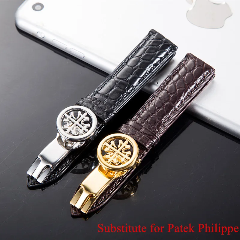 Alligator Genuine Leather Strap for Patek Philippe Watch Band 19mm 20mm Wristwatch Bracelet Belt Round Pattern Waterproof men
Alligator Genuine Leather Strap for Patek Philippe Watch Band 19mm 20mm Wristwatch Bracelet Belt Round Pattern Waterproof men