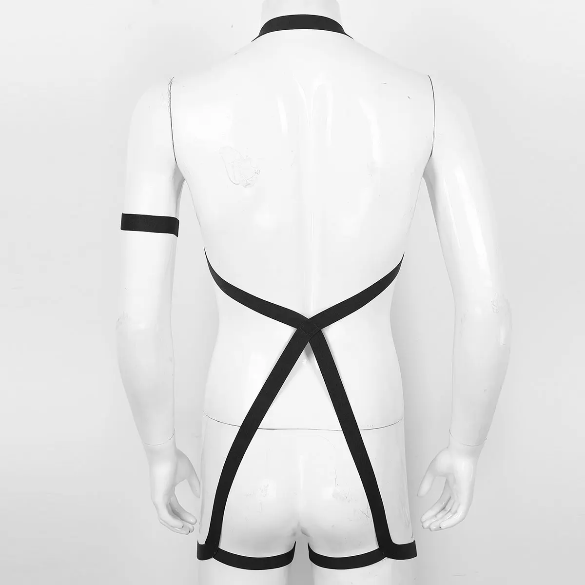 YiZYiF Body Chest Harness Men Halter Neck Elastic Belt Leg Garter Shoulder Strap With Armband For Cosplay Club Costumes 16 YiZYiF Body Chest Harness Men Halter Neck Elastic Belt Leg Garter Shoulder Strap With Armband For Cosplay Club Costumes -Zentai shop online H5da0e383b7d04f7b88e97dd018a061c3g.jpg