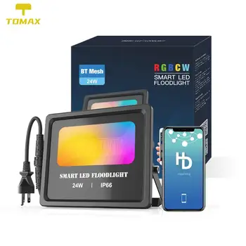 24W Bluetooth Mesh/WIFI Smart Floodlight Waterproof IP66 2000LM Floodlight RGB+CCT APP Control
24W Bluetooth Mesh/WIFI Smart Floodlight Waterproof IP66 2000LM Floodlight RGB+CCT APP Control