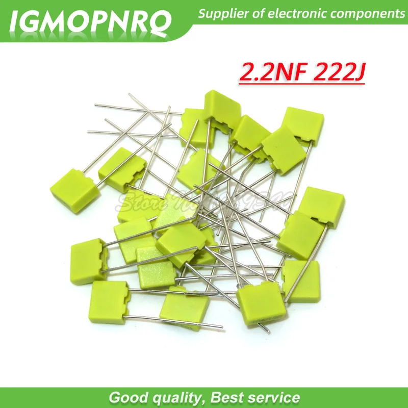 20 шт. корректирующий конденсатор 2.2nF 222J 100V 5mm полипропиленовая защитная пленка пластиковый пленочный конденсатор
20 шт. корректирующий конденсатор 2.2nF 222J 100V 5mm полипропиленовая защитная пленка пластиковый пленочный конденсатор