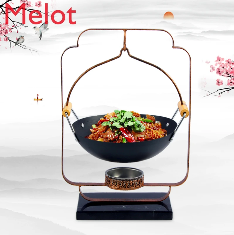 Creative Tableware Special Dishes Iron Pot Set Restaurant Hotel Hanging Pot Commercial Solid Alcohol Heating Furnace
Creative Tableware Special Dishes Iron Pot Set Restaurant Hotel Hanging Pot Commercial Solid Alcohol Heating Furnace