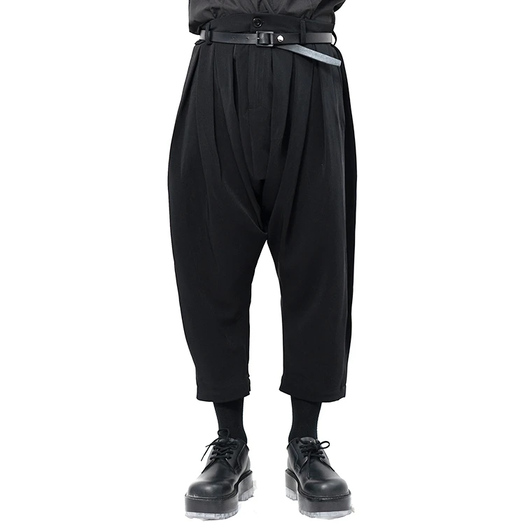 2021 Men clothing Hair Stylist fashion Low crotch Loose Harem Pants plus size costumes 27-46
2021 Men clothing Hair Stylist fashion Low crotch Loose Harem Pants plus size costumes 27-46
