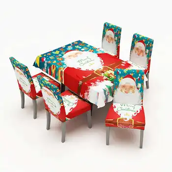 New 3 Sizes 2 Types Merry Christmas Table Cloth Chair Cover Christmas Bell Party Christmas Home Decor for New Year Celebration 
New 3 Sizes 2 Types Merry Christmas Table Cloth Chair Cover Christmas Bell Party Christmas Home Decor for New Year Celebration