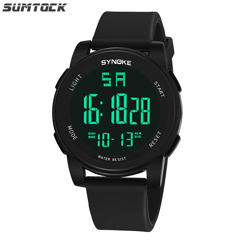 SUMTOCK Fashion Big Screen Electronic Watch Men Sport Running Seconds Counting Day Date display relojes digitales para hombre
SUMTOCK Fashion Big Screen Electronic Watch Men Sport Running Seconds Counting Day Date display relojes digitales para hombre