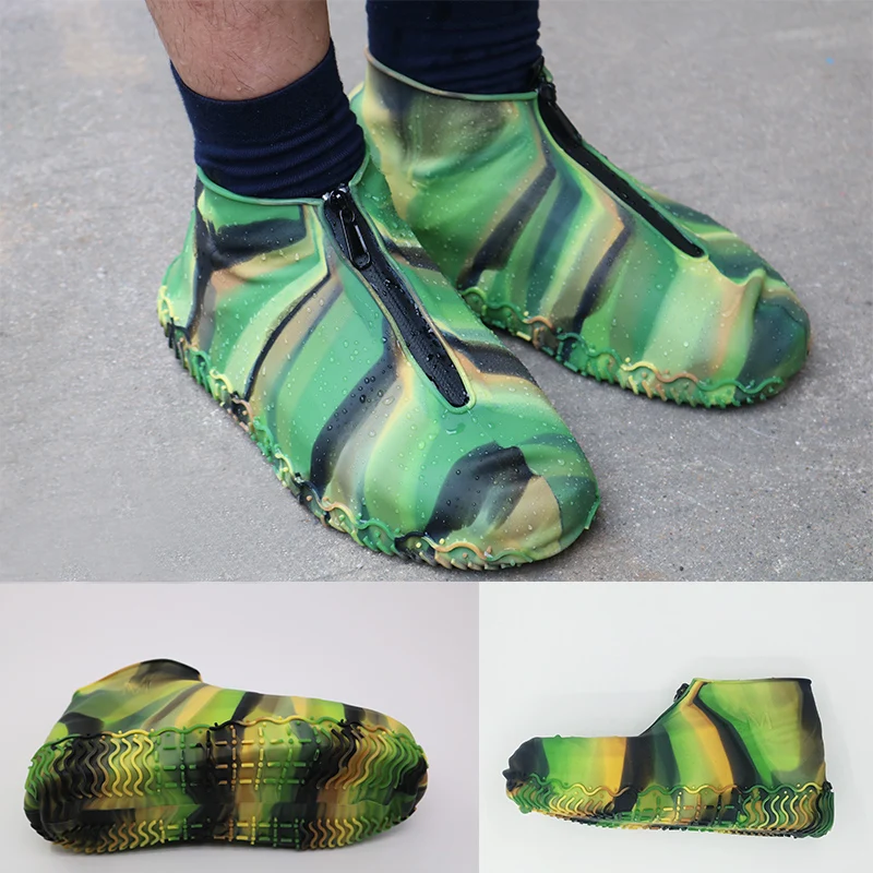 Men Camo Rain Shoe Covers Reusable Unisex Zip Up Water Proof Rubber Shoe Covers Women Weatherproof Silicone Shoe Cover Zipper
Men Camo Rain Shoe Covers Reusable Unisex Zip Up Water Proof Rubber Shoe Covers Women Weatherproof Silicone Shoe Cover Zipper