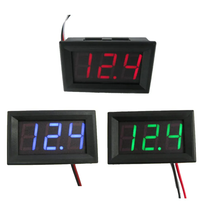 Junejour Mini Digital Voltmeter Ammeter DC4.5-30v Panel Volt Current Meter Tester with 2 Wires LED Panel Digital Display 1 pcs
Junejour Mini Digital Voltmeter Ammeter DC4.5-30v Panel Volt Current Meter Tester with 2 Wires LED Panel Digital Display 1 pcs