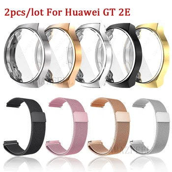 2in1 Metal watch strap Plating protector Case For Huawei Watch GT 2E Stainless Steel watchband Coverage Screen Protector Shell
2in1 Metal watch strap Plating protector Case For Huawei Watch GT 2E Stainless Steel watchband Coverage Screen Protector Shell